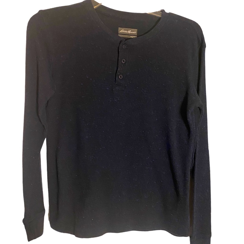 2 for $15 Eddie Bauer youth L 14-16 cotton Henley, long sleeves shirt/top/ tee